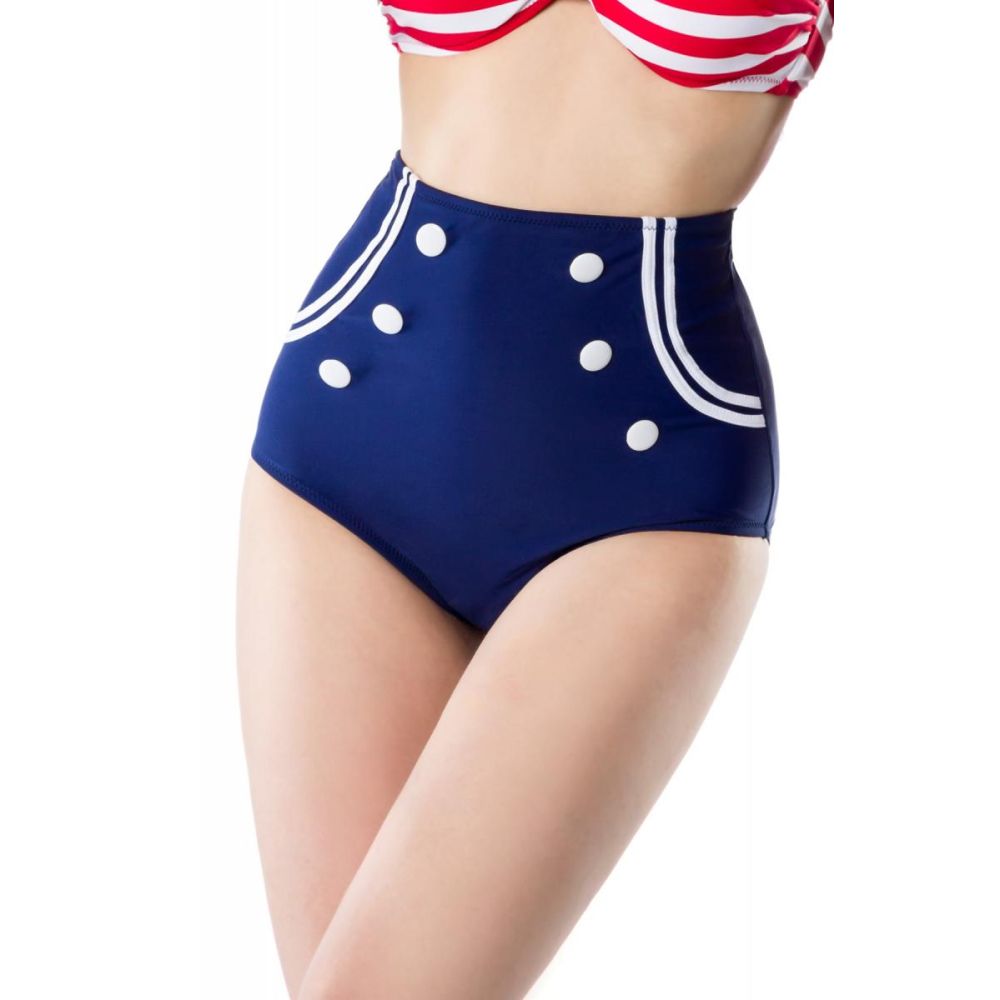Belsira - Vintage Bikinihose - Blau